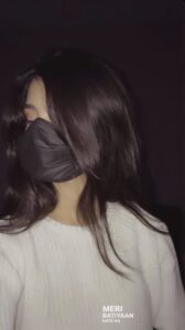 stylish girl pic with attitude hidden face