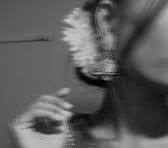 aesthetic hidden face girl pic black and white
