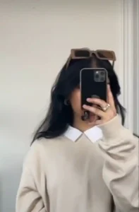 instagram stylish hidden face girl pic