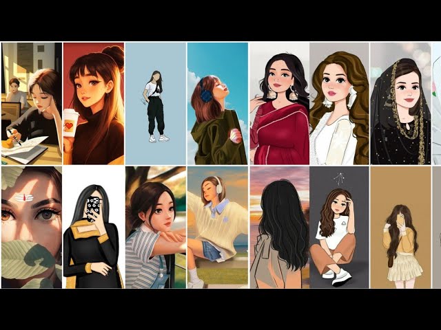 Instagram Cartoon DP for Girls