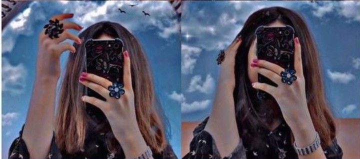 Attractive Instagram Hidden Face DP for Girls