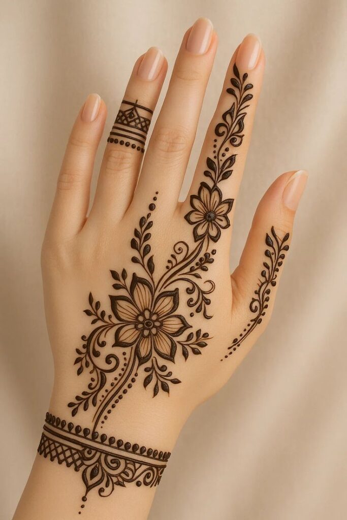 Simple wrist-to-finger designs