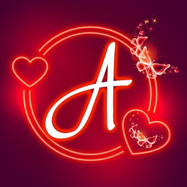 Heart-Themed A Name DP ❤️