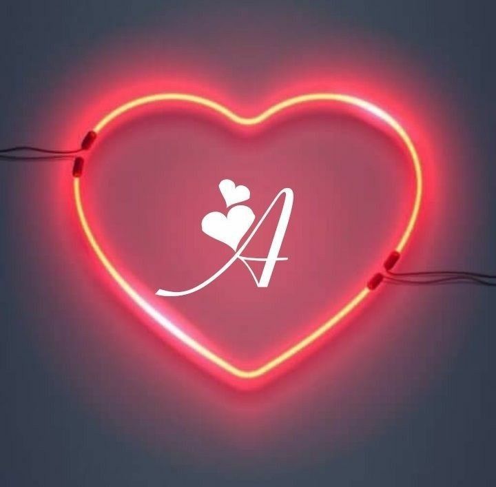 Heart-Themed A Name DP ❤️
