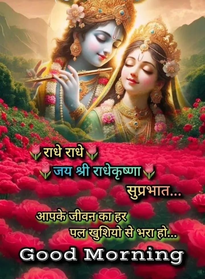 Shubh Shukrawar Good Morning Radha Krishna Images